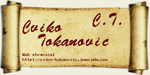 Cviko Tokanović vizit kartica